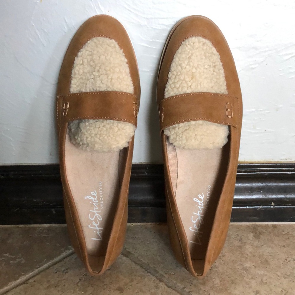 Lifestride Sherpa loafers 9.5
